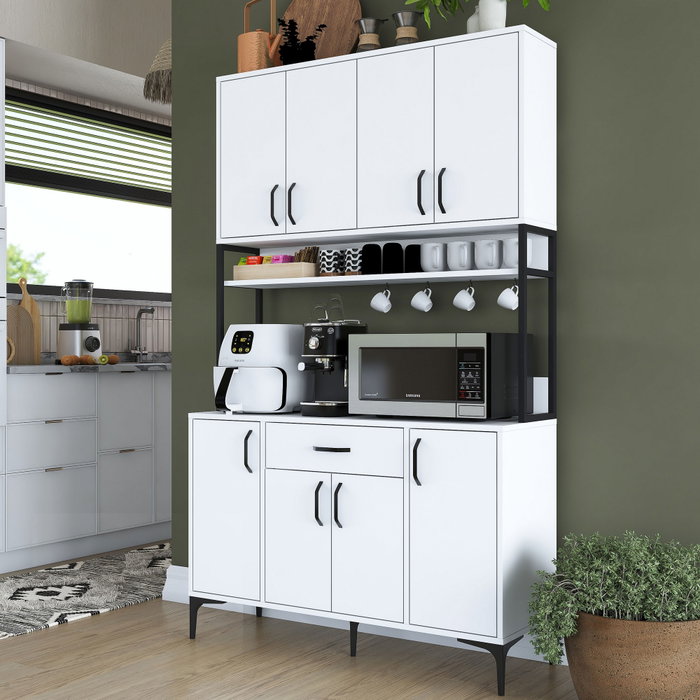Hanah Home Armario Multiusos Blanco 120x198,6x40 cm